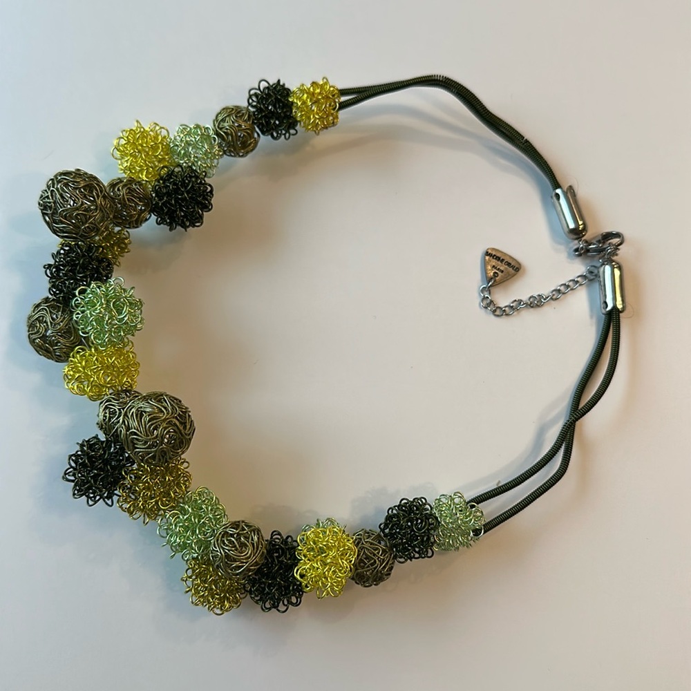 Modern French High-end handcrafted necklace: sandrine giraud